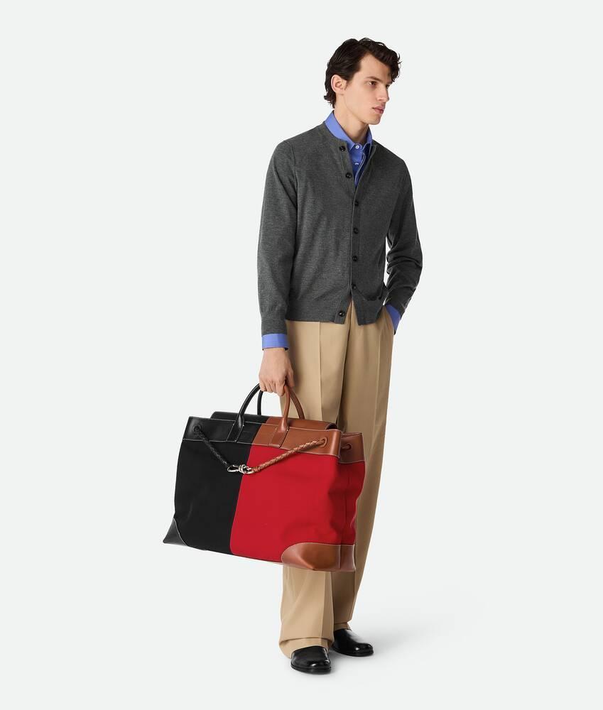 Men's Large Andiamo Voyager in Black/scarlet/light wood Product Image