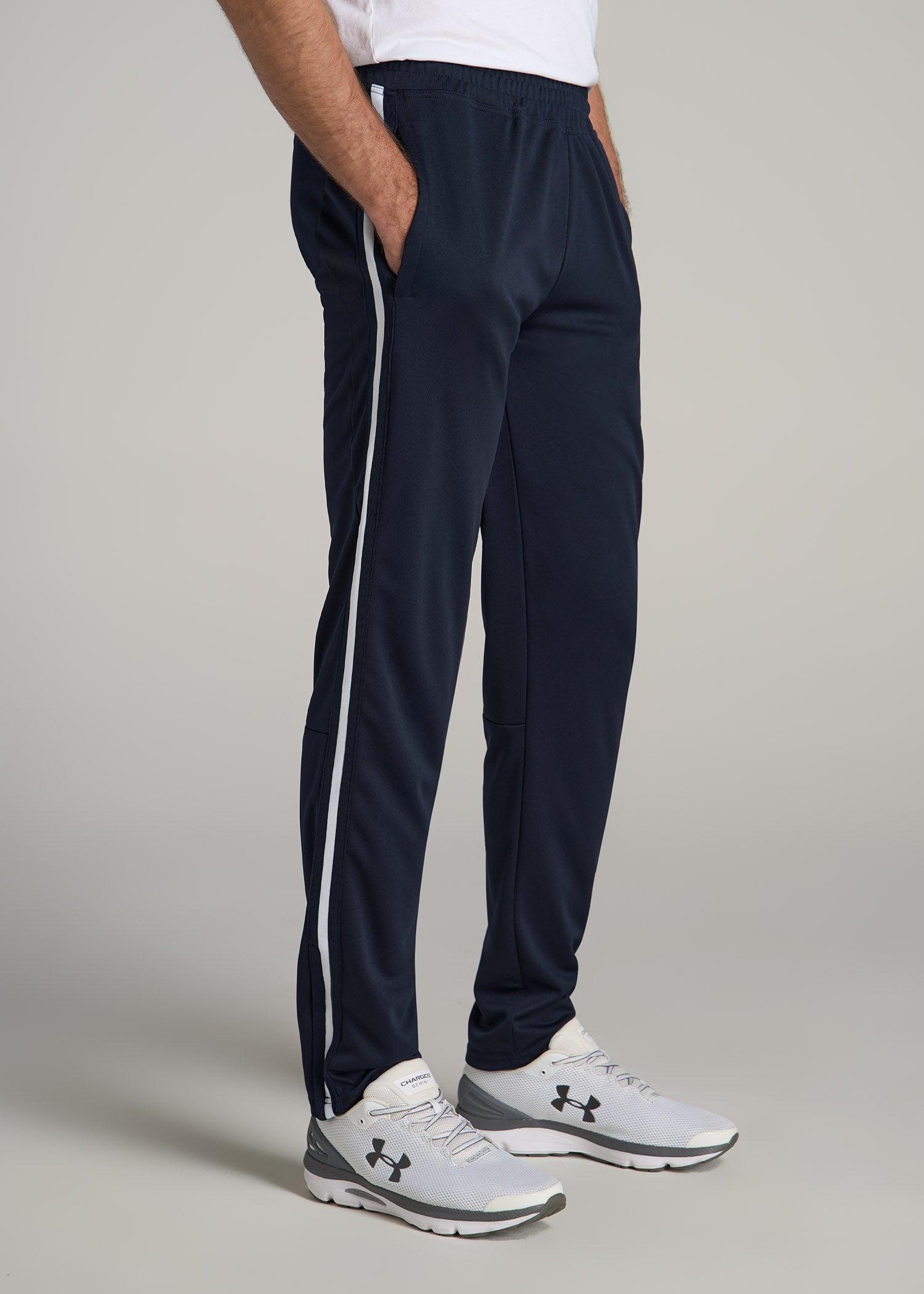 Athletic Stripe Pants for Tall Men in Navy Product Image