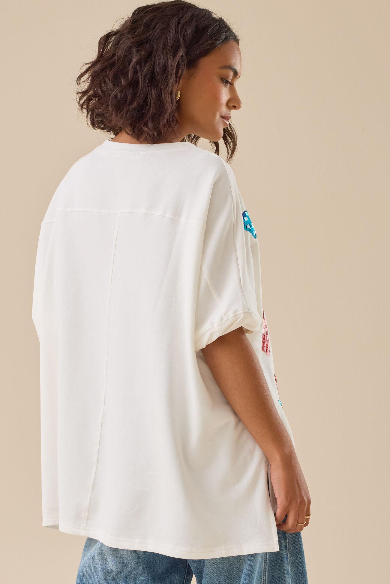 Sequin USA Bow Oversize Tee Product Image