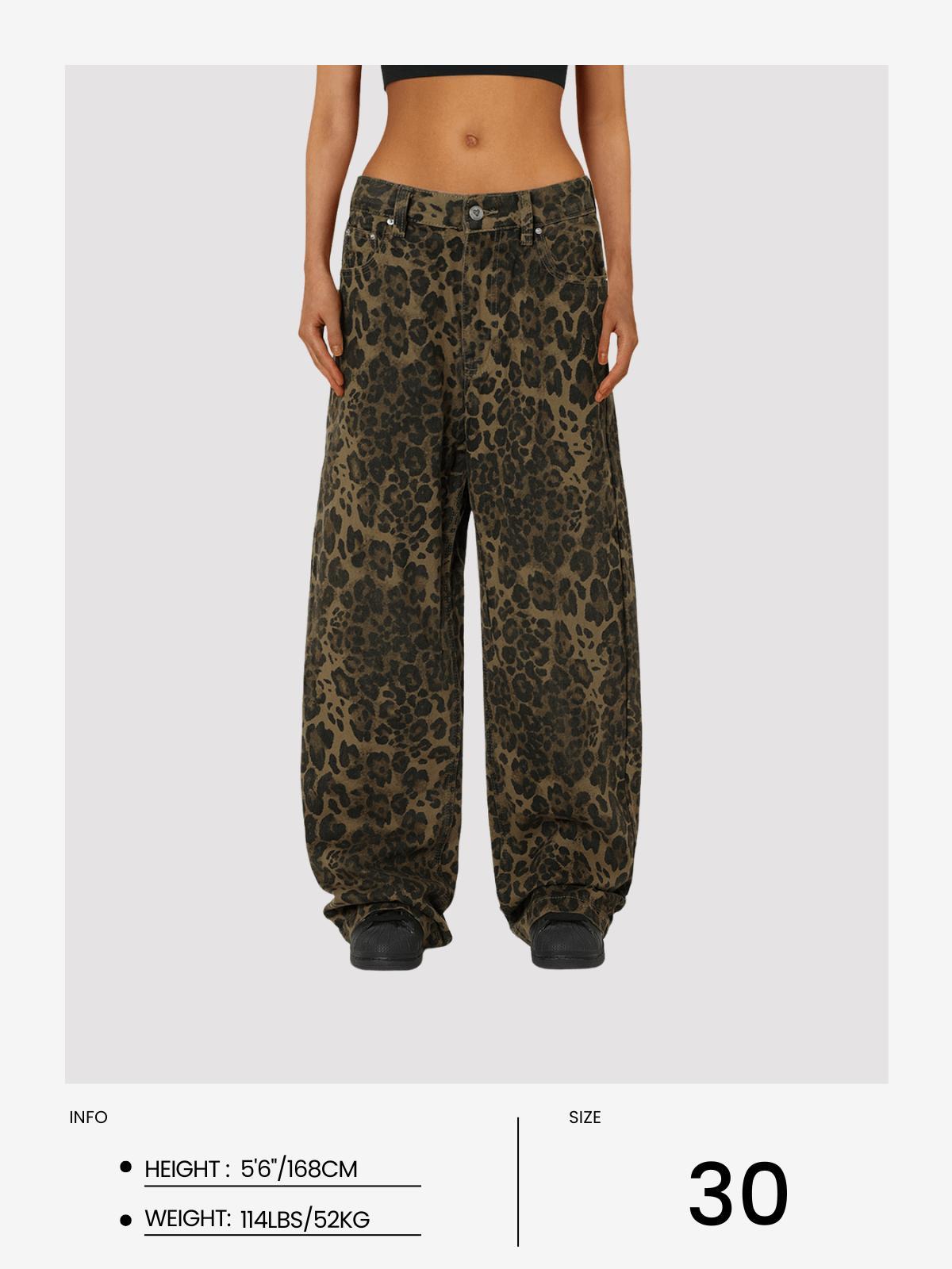 Aelfric Eden Leopard Print Jeans Product Image