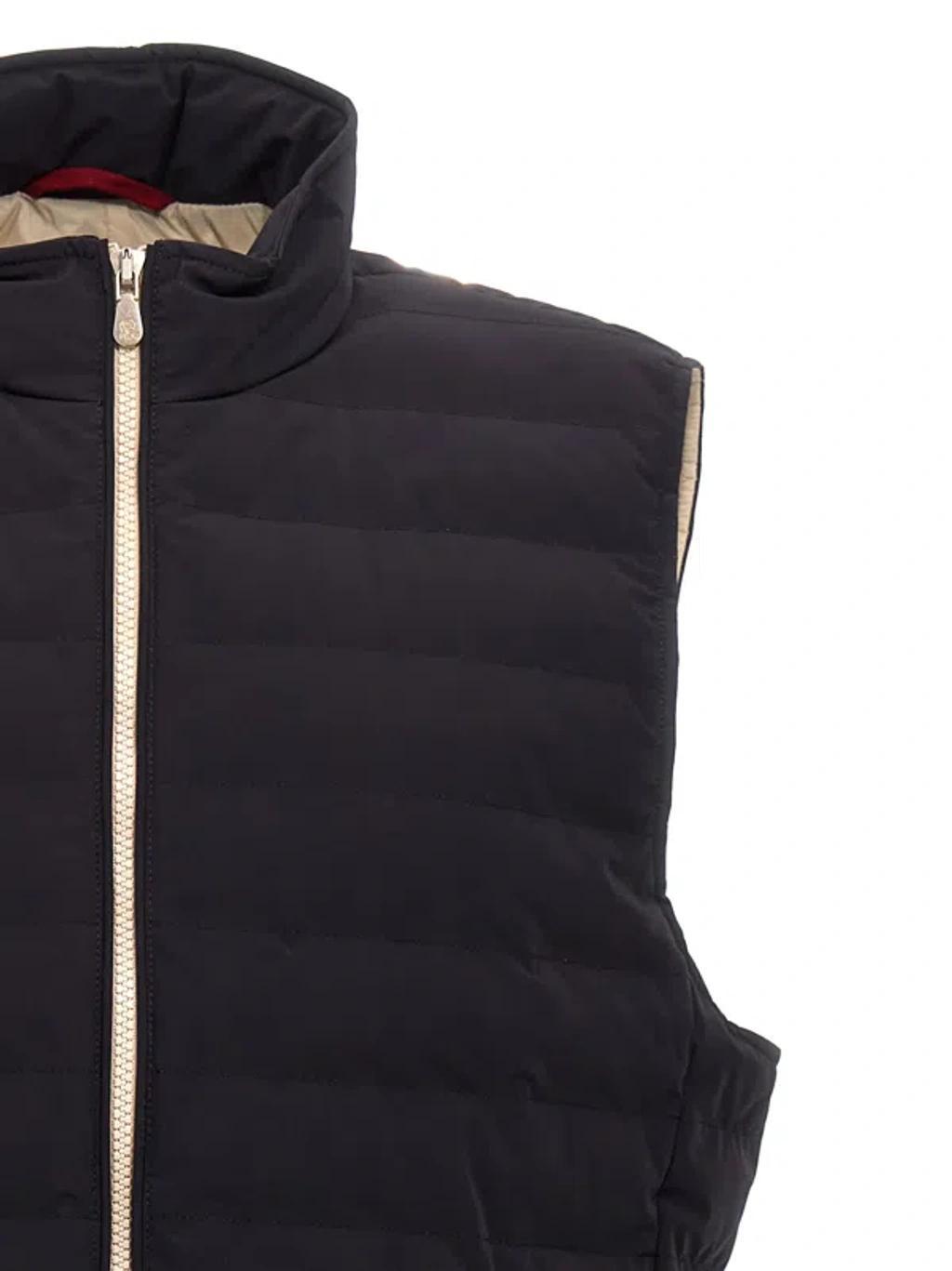 BRUNELLO CUCINELLI Padded Vest Gilet In Blue Product Image
