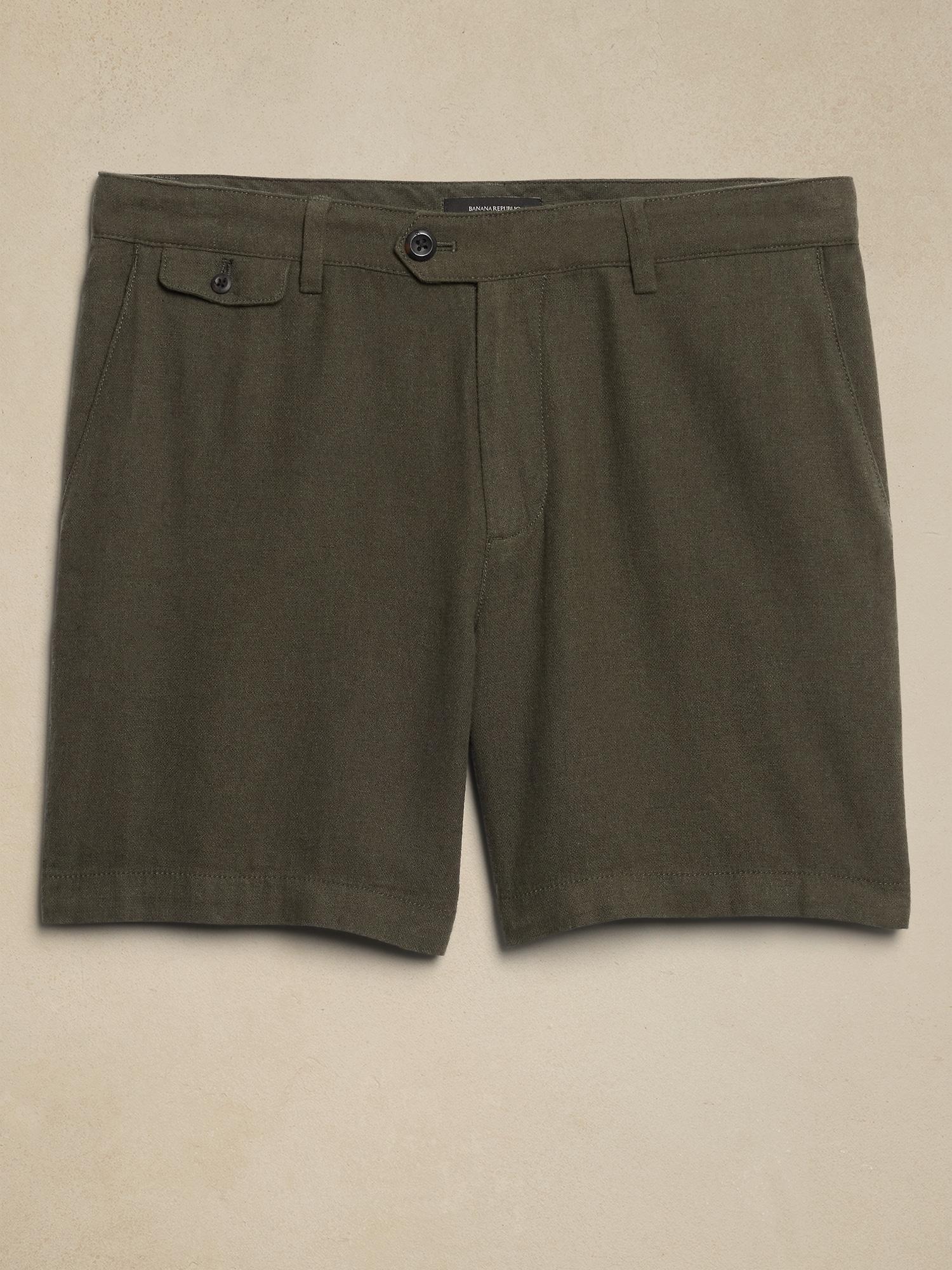 7" Linen-Blend Short Product Image