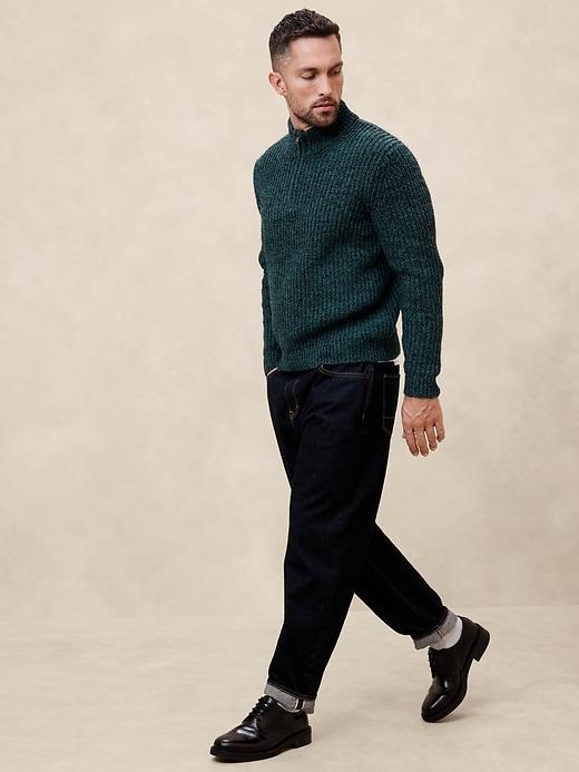 Marled Half-Zip Sweater Product Image