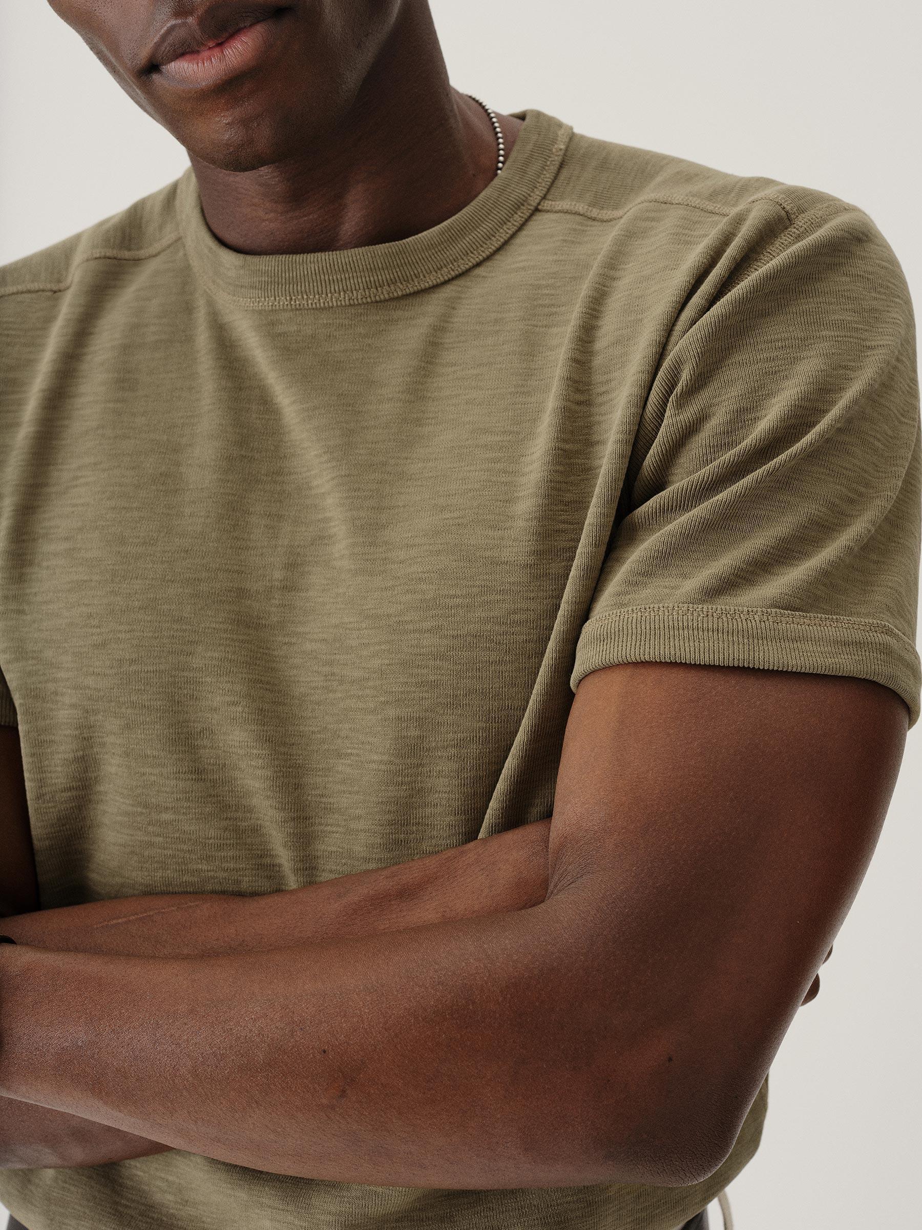 Dusky Sage Sidewinder Rib Ringer Tee Product Image