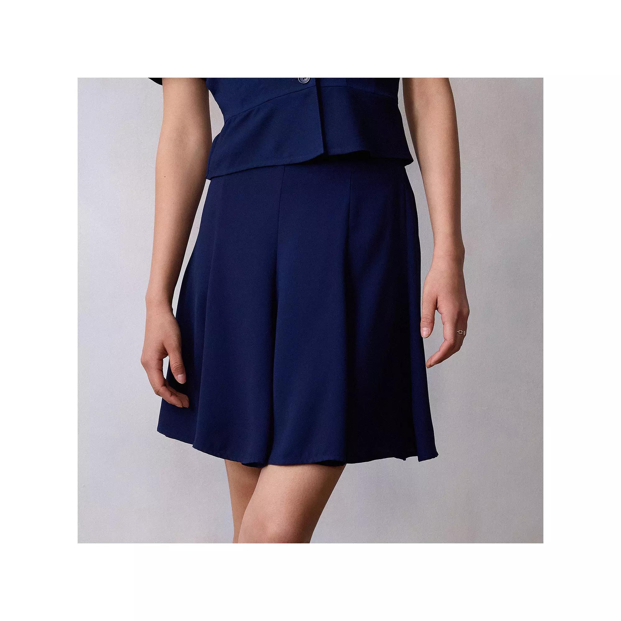 Women's LC Lauren Conrad Paneled Mini Skirt, Size: XXL, Seattle Blue Product Image