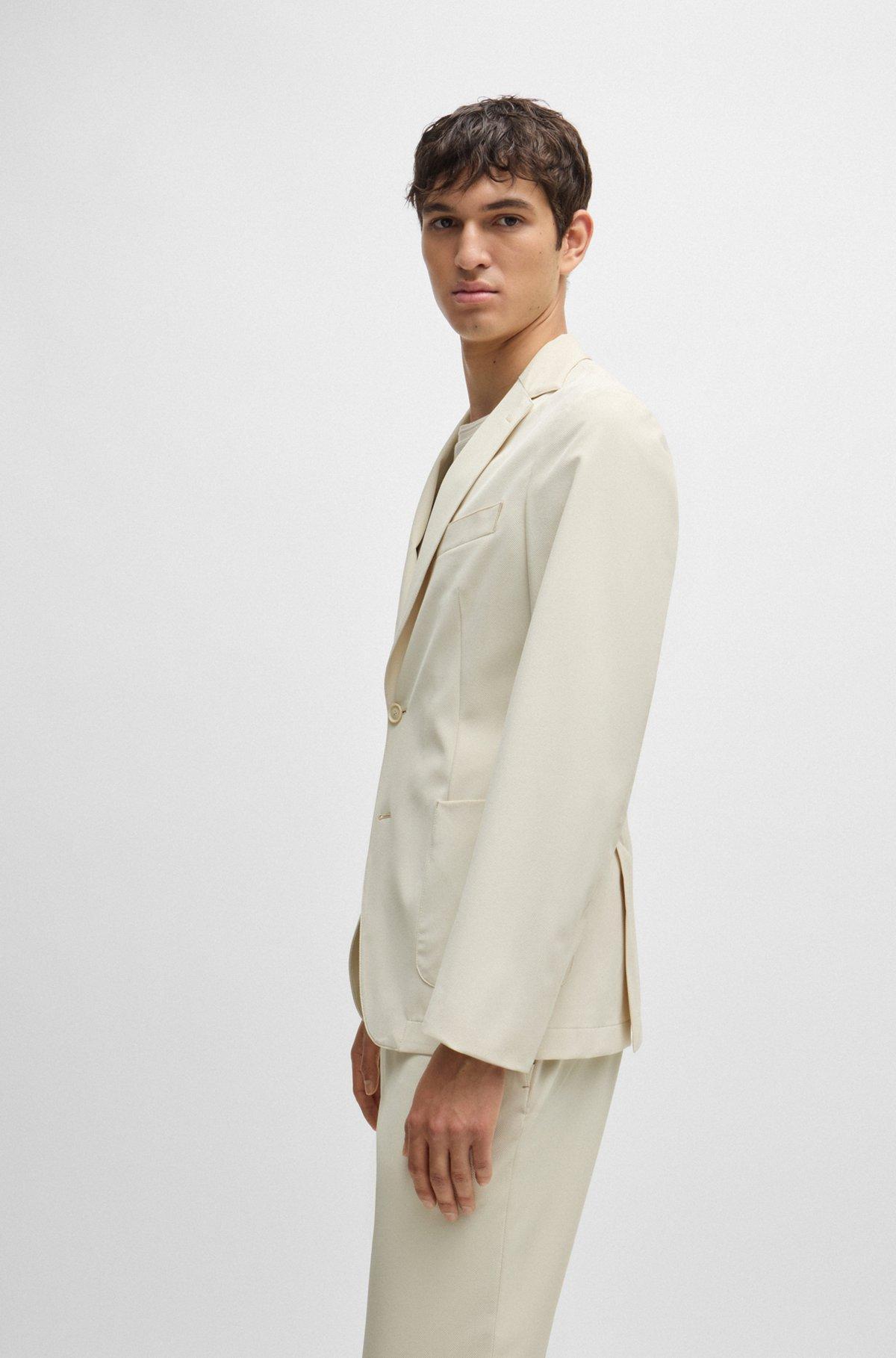 Slim-fit jacket in wrinkle-resistant performance-stretch fabric Product Image