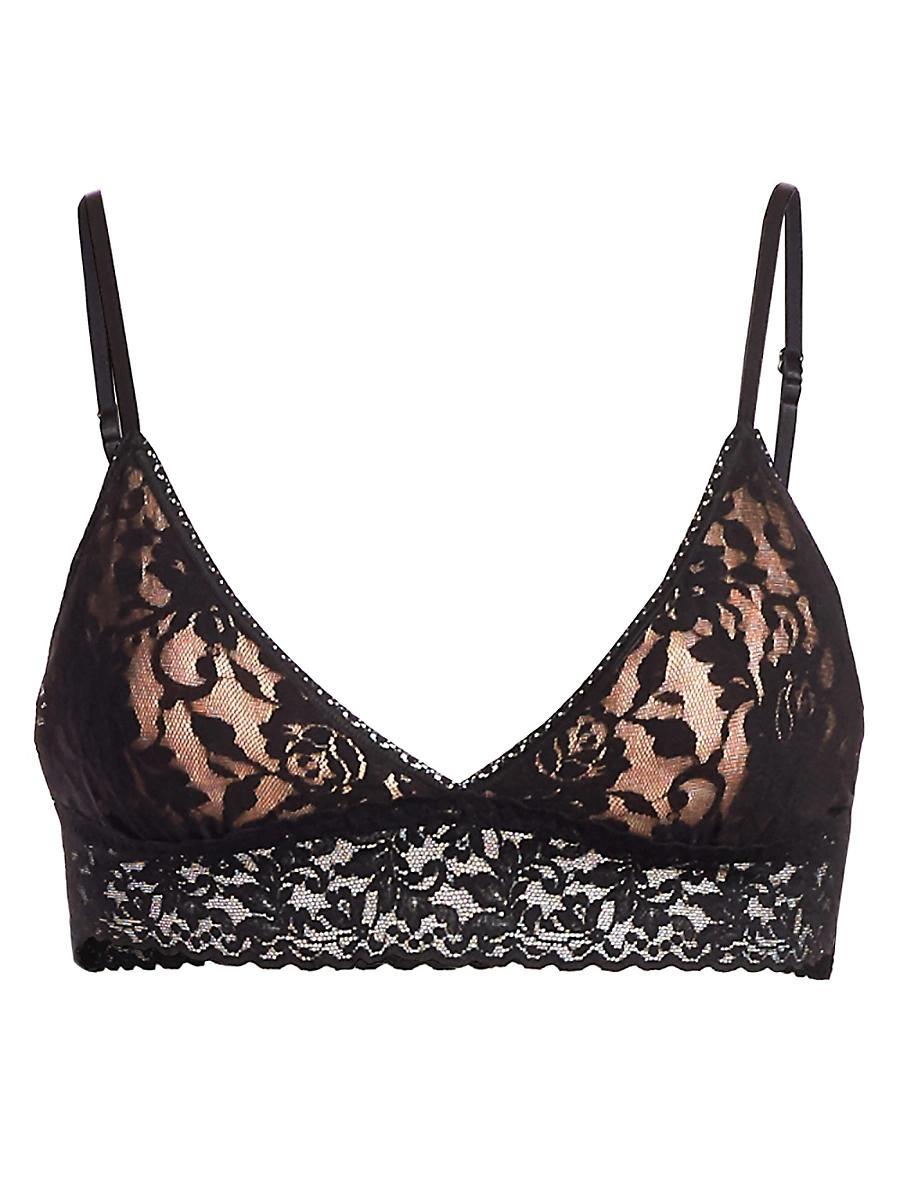 Signature Lace Padded Triangle Bralette Product Image