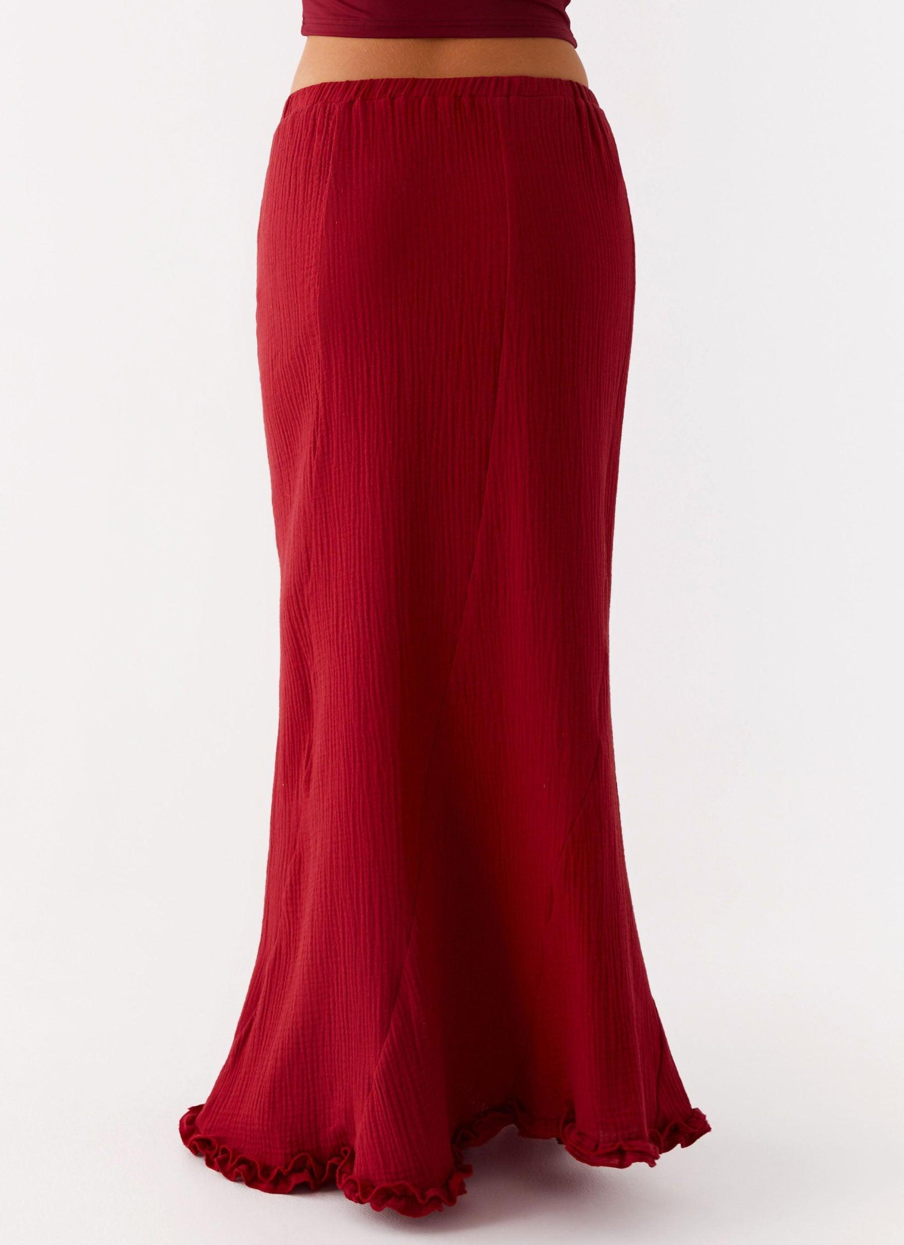 Chamberlain Maxi Skirt - Rhubarb Product Image