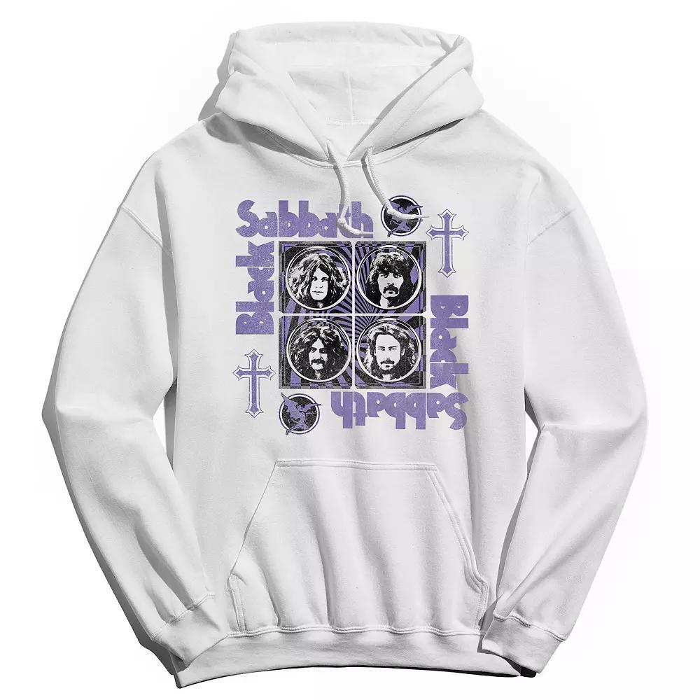 Men's Black Sabbath Core Cross Hoodie, Size: Medium, White Product Image