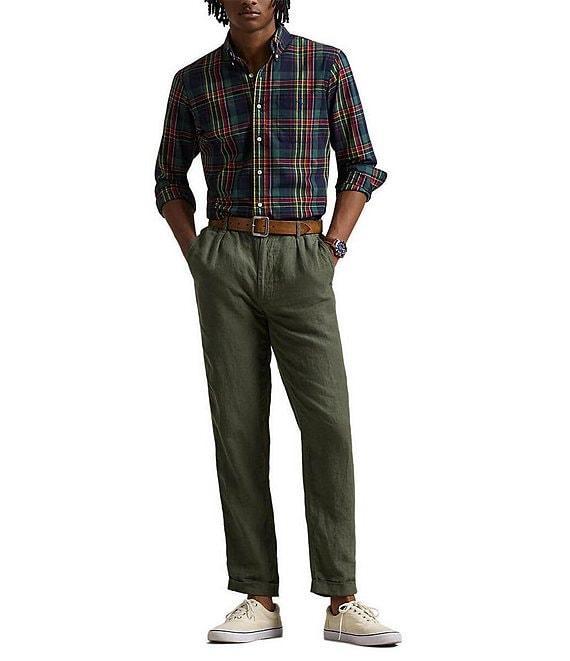 Polo Ralph Lauren Classic Fit Performance Stretch Plaid Madras Long Sleeve Woven Shirt Product Image