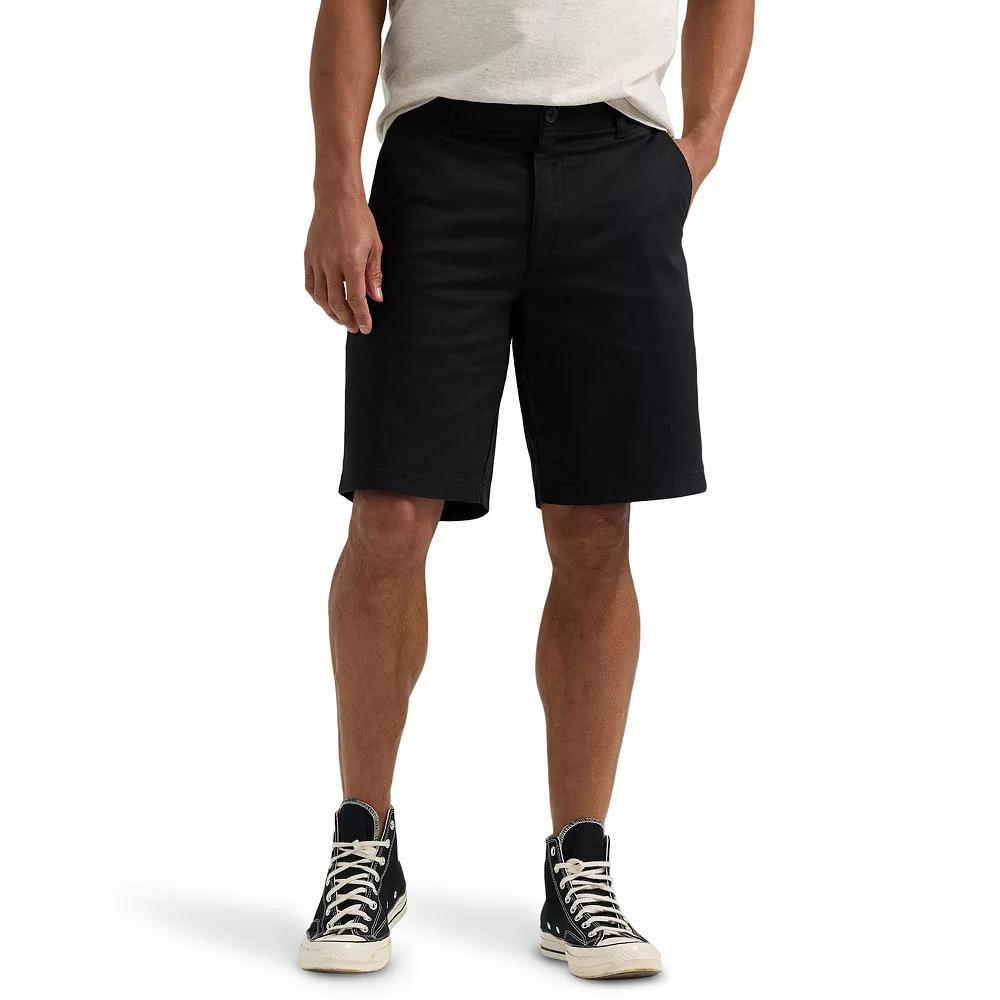 Men's Lee® 10" Extreme Motion Flat Front Shorts, Size: 38, Black Product Image