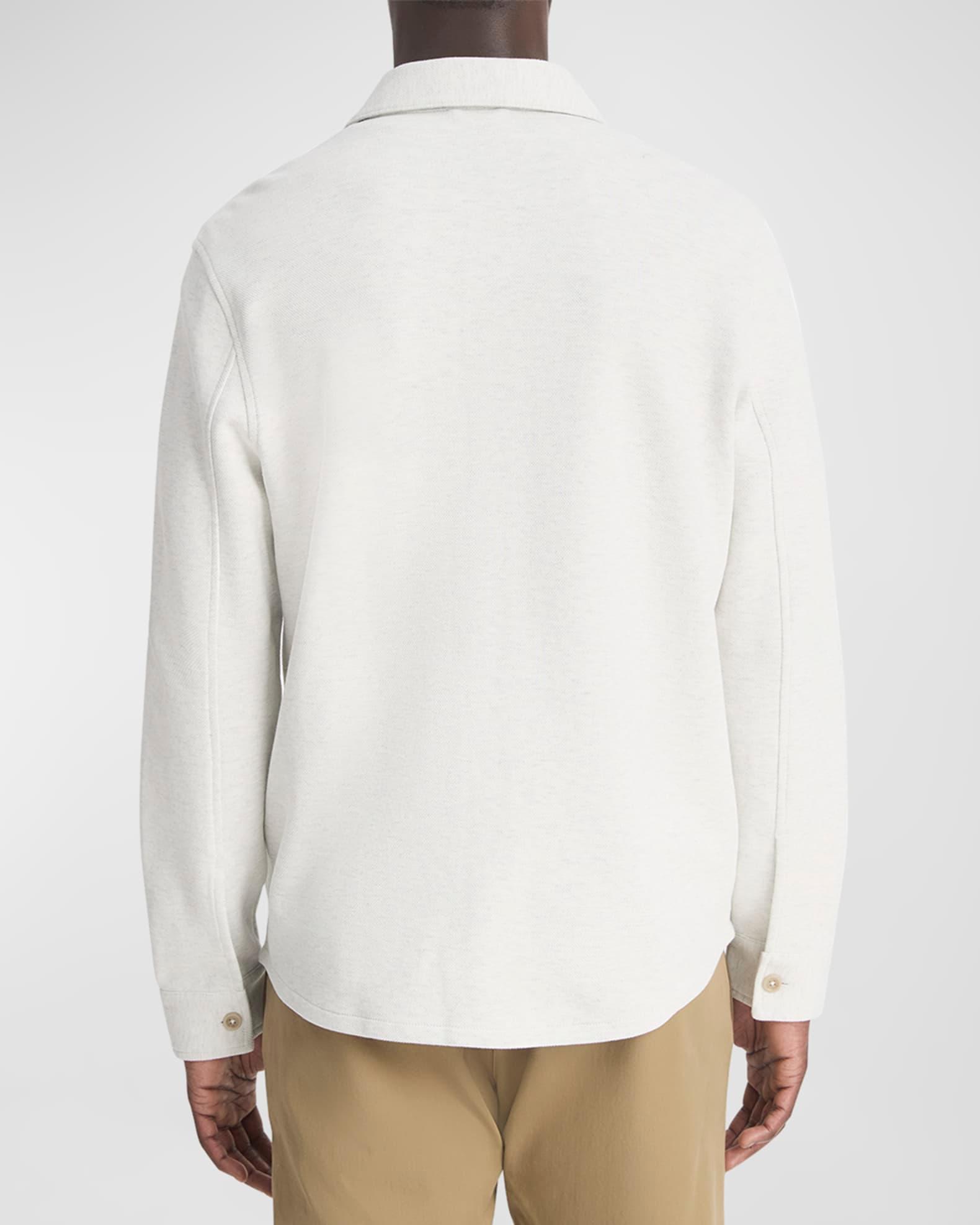 Men's Solid 4-Pocket Shirt Jacket Product Image