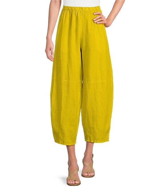 Bryn Walker Oliver Light Linen Elastic Waist Lantern Ankle Pants Product Image