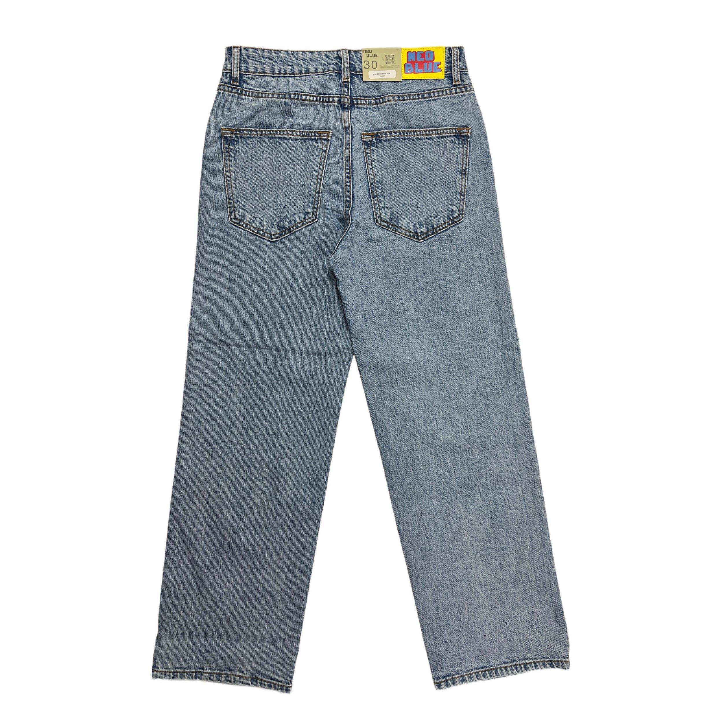 Neo Blue Baggy Pants Male Product Image