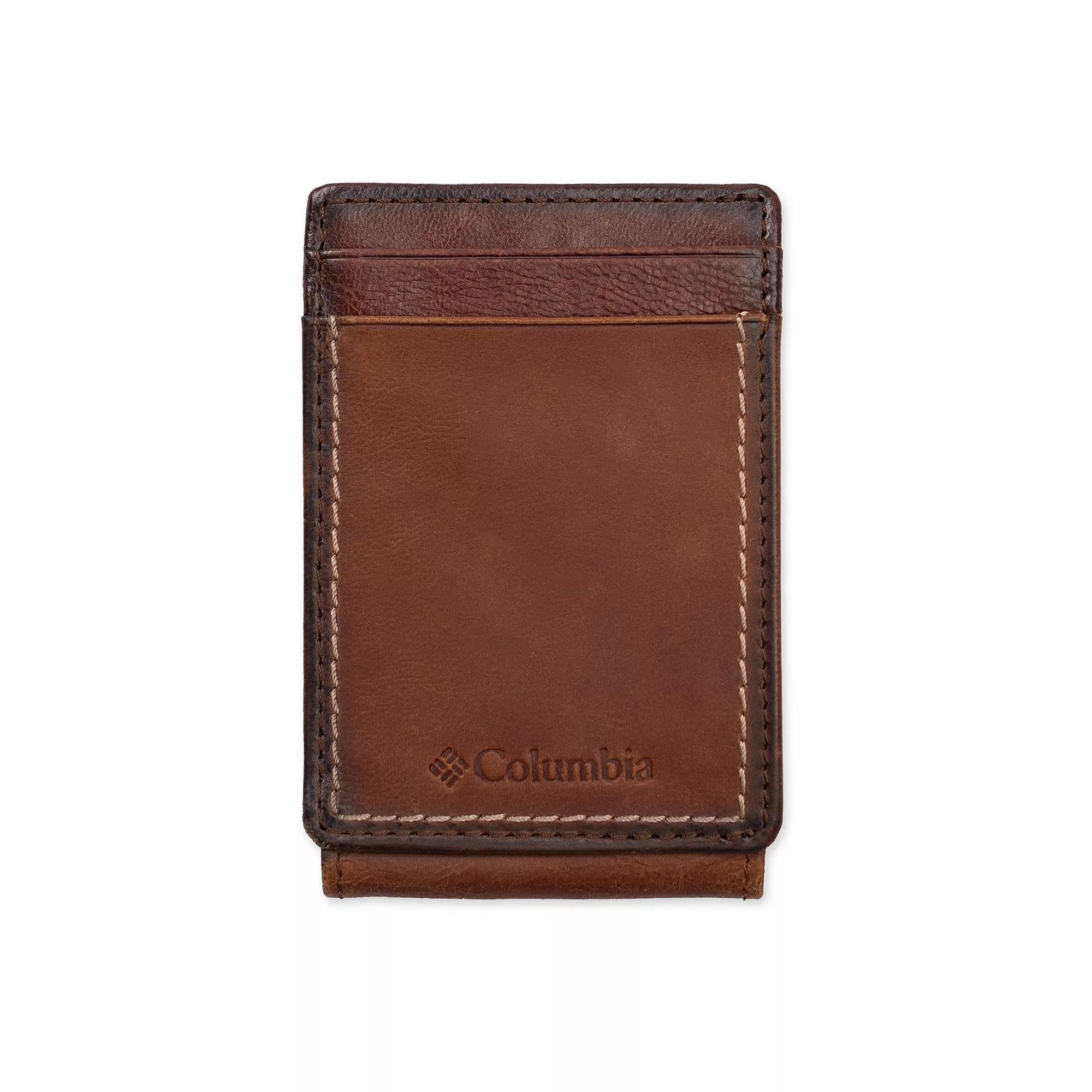 Mens Columbia RFID-Blocking Burnished Magnetic Money Clip Wallet Product Image