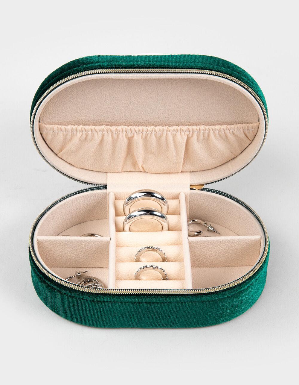 Velvet Jewelry Box - GREEN Product Image