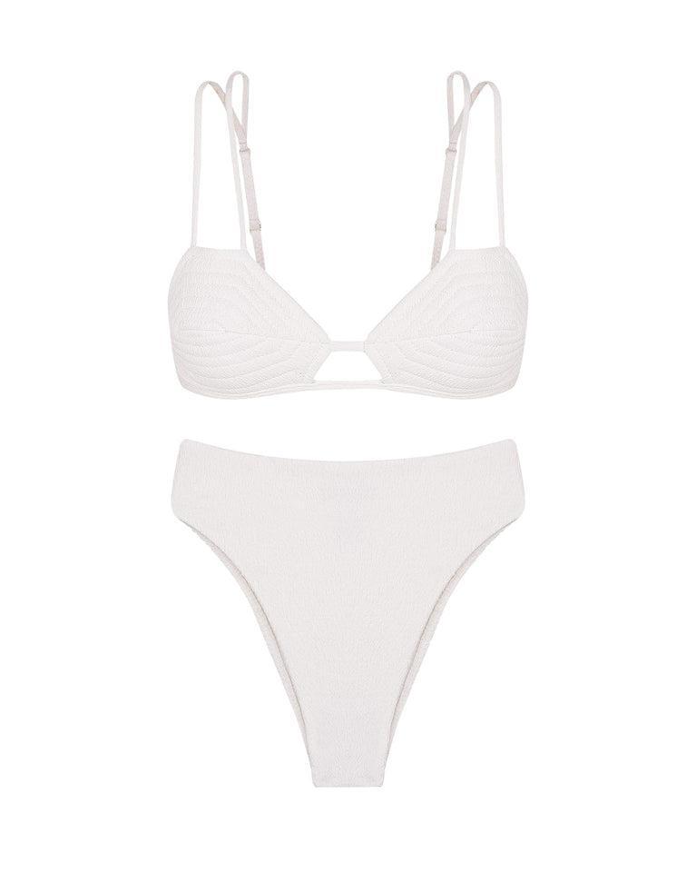 Firenze Gigi Hot Pant Bottom - White Product Image