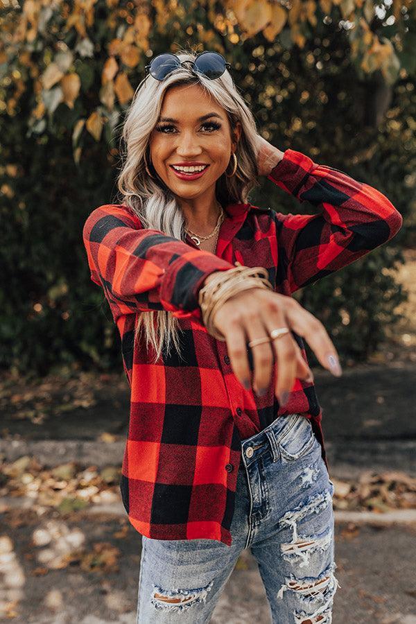 Colorado Cuddles Flannel In Red Product Image