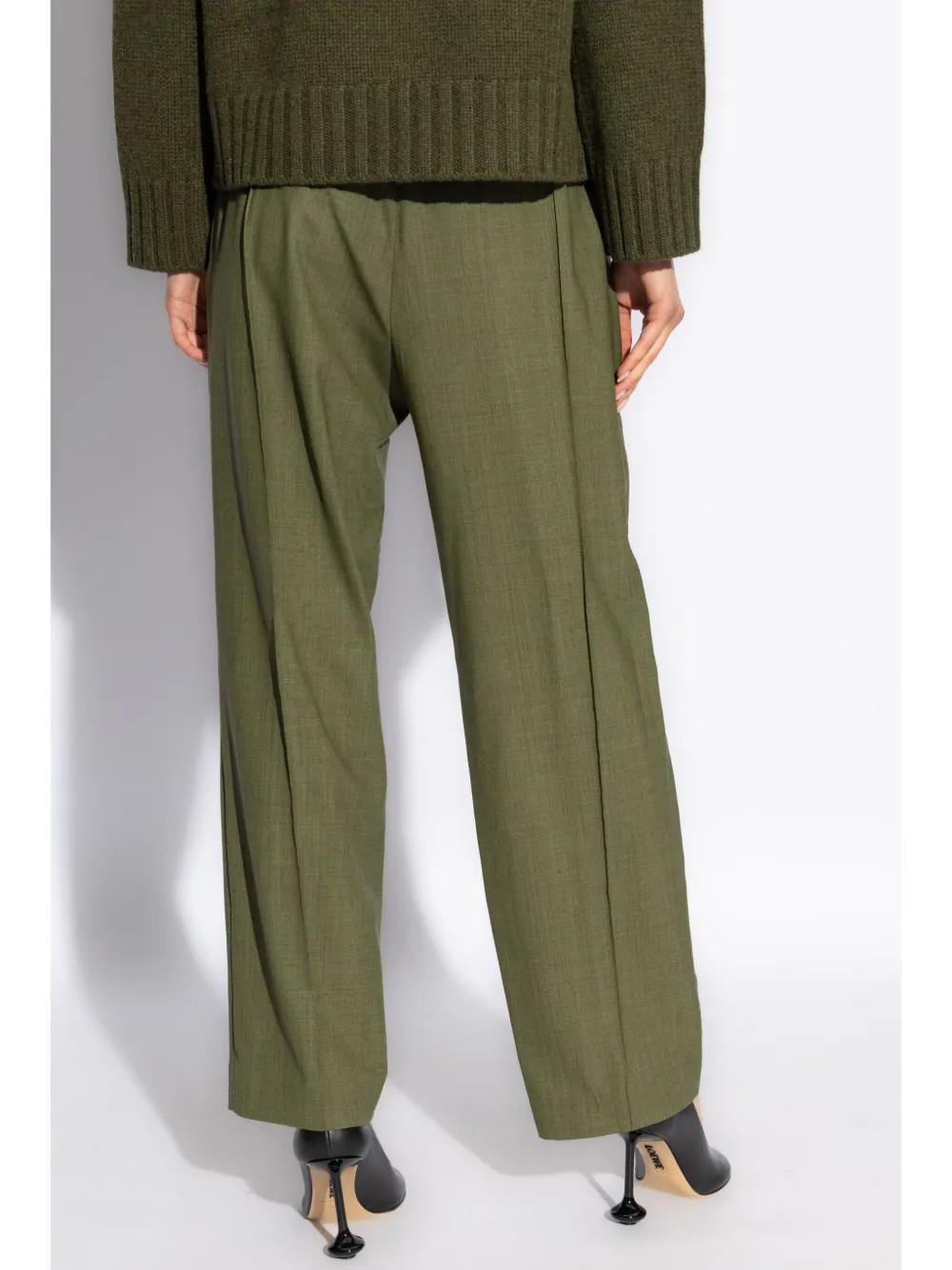 FABIANA FILIPPI Regular Tailored Trousers In Green Product Image