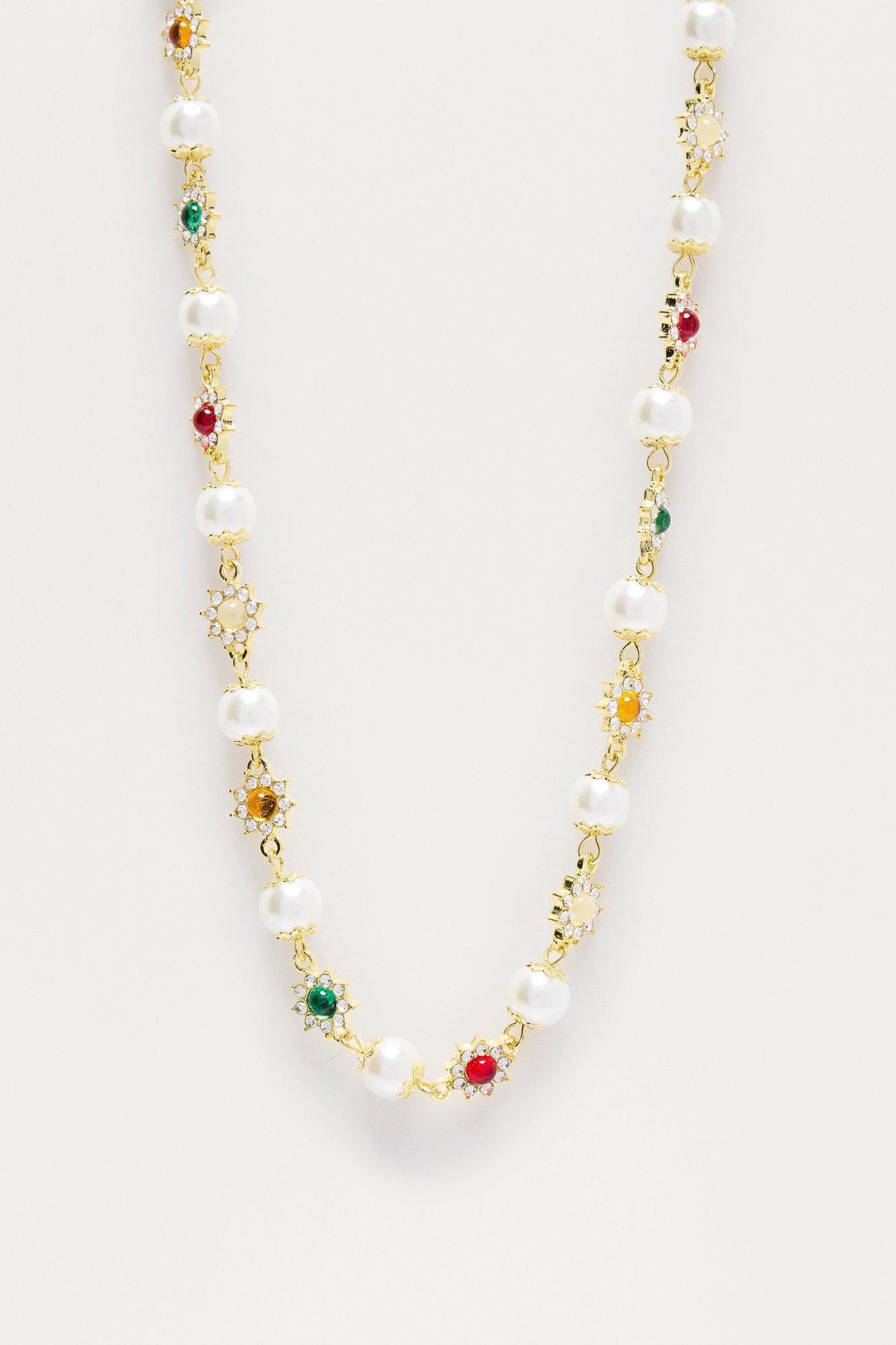 Newbridge Beaded Necklace - Gold Product Image