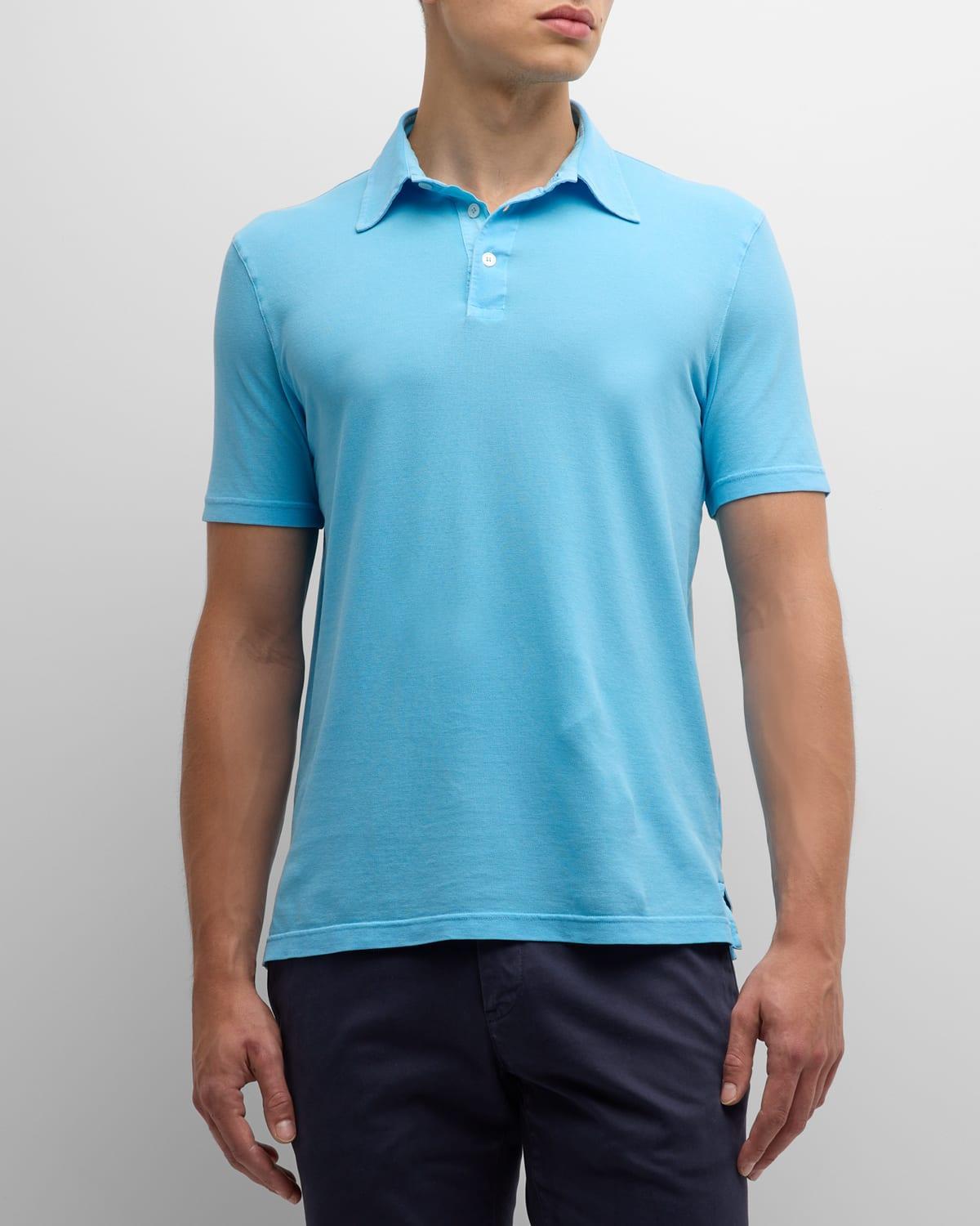 Men's Frosted Cotton Pique Polo Shirt Product Image