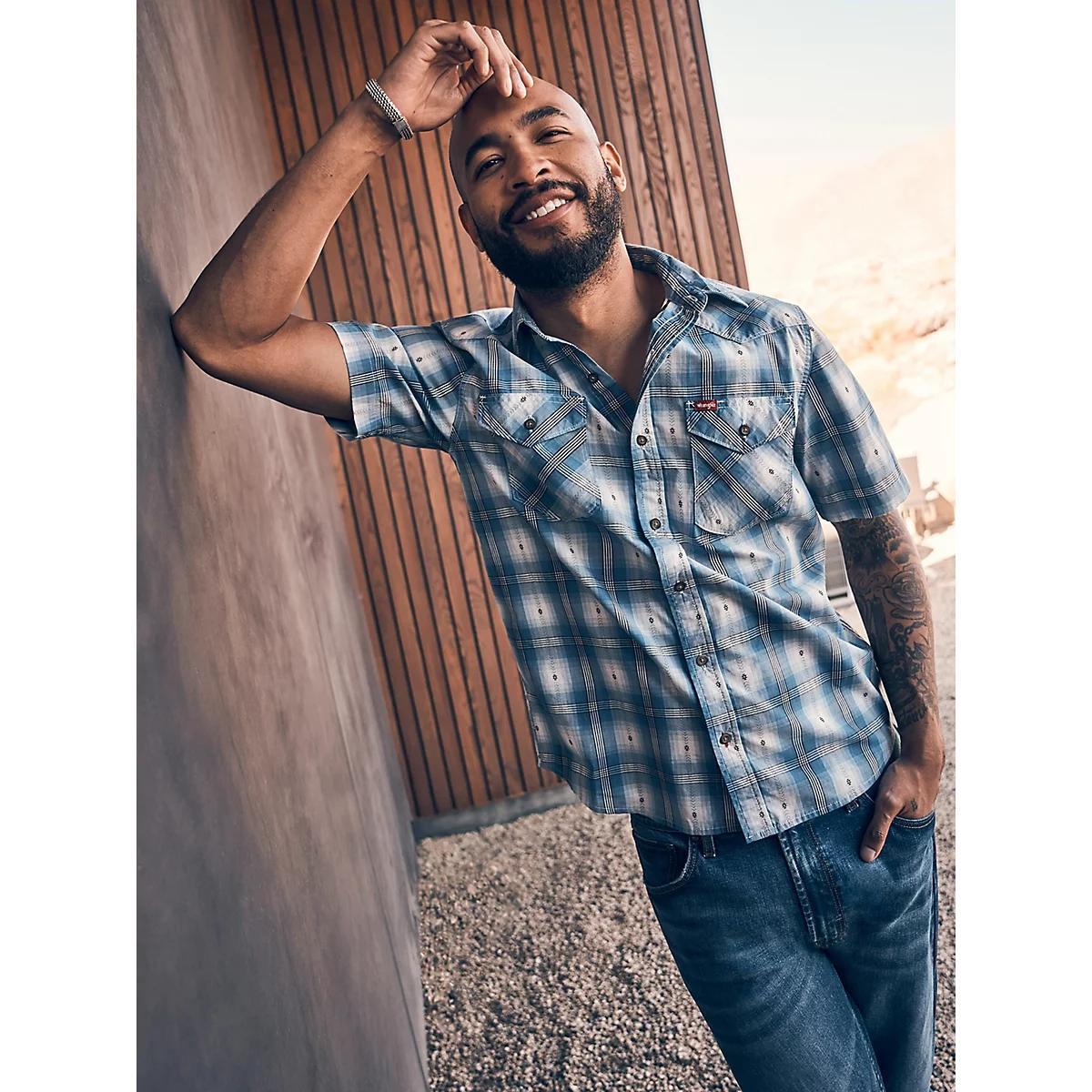 Men's Print Camp Shirt in Cinnamon Stick Product Image