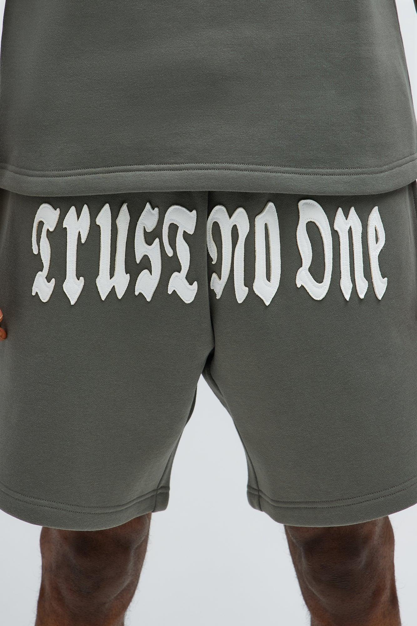 Tyson Relaxed Trust Issues Shorts - Dark Grey Product Image