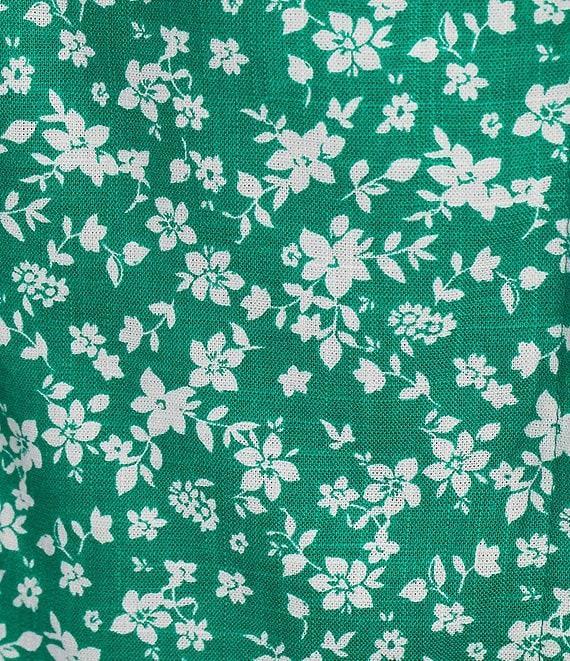 Copper Key Coordinating Ditsy Floral Print Wrap Skort Product Image