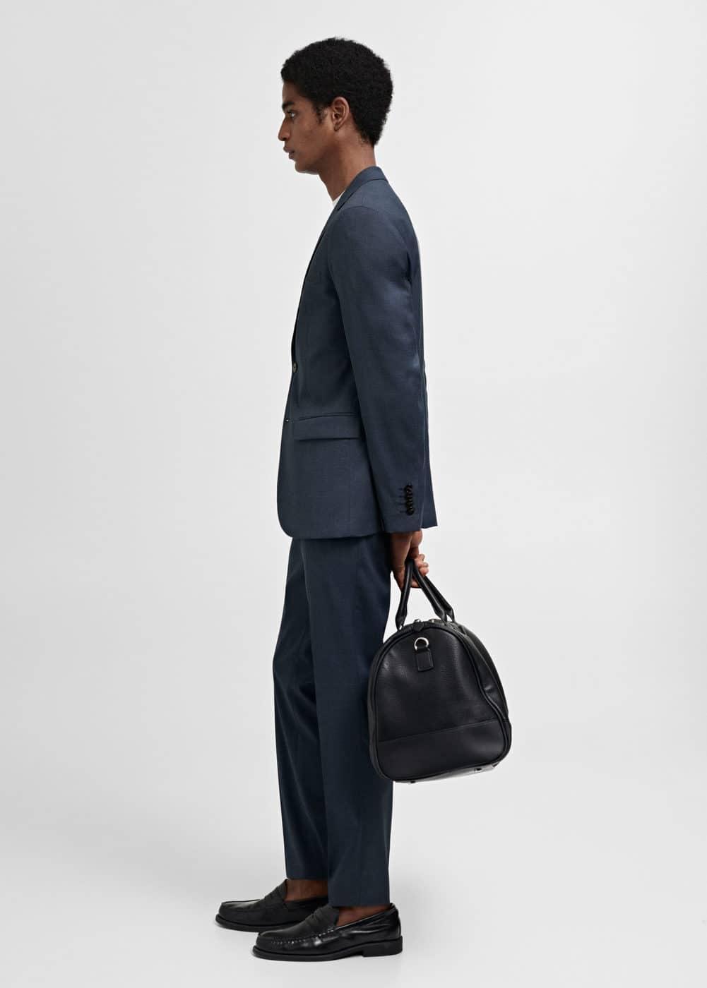 Mango Mens Super Slim-Fit Stretch Fabric Suit Blazer Product Image