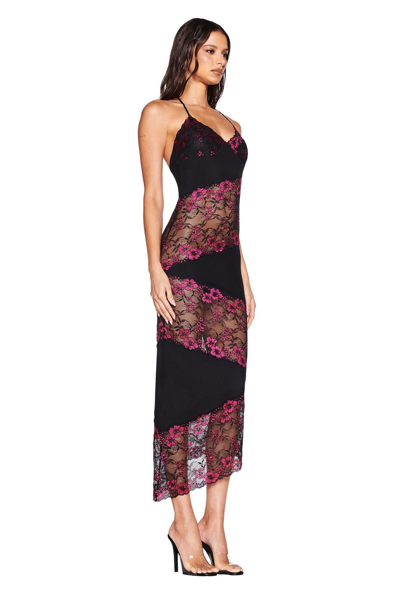 PALOMA MIDI DRESS - BLACK Product Image