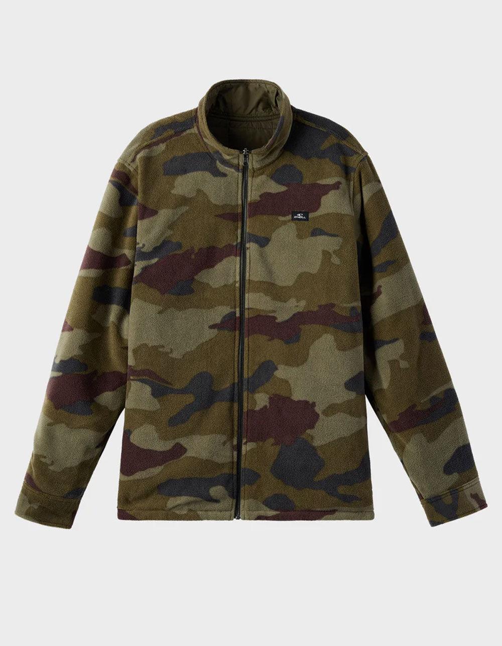 O'NEILL Glacier Reversible Mens Superfleece Jacket - ARMY Product Image