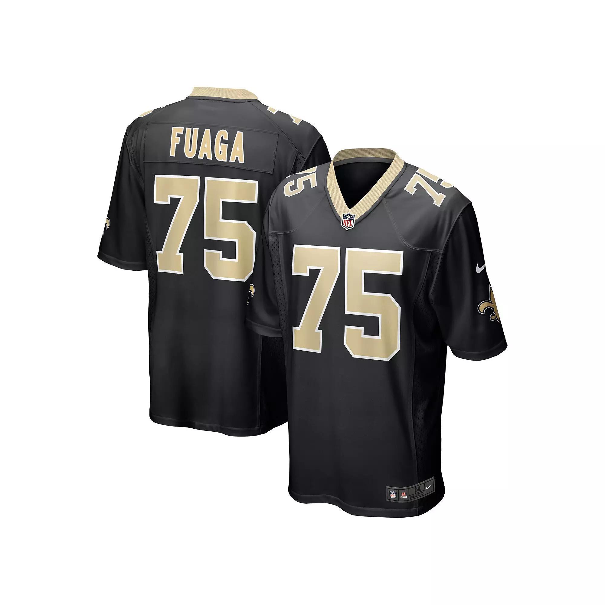 Men's Nike Taliese Fuaga Black New Orleans Saints Player Game Jersey, Size: Small Product Image