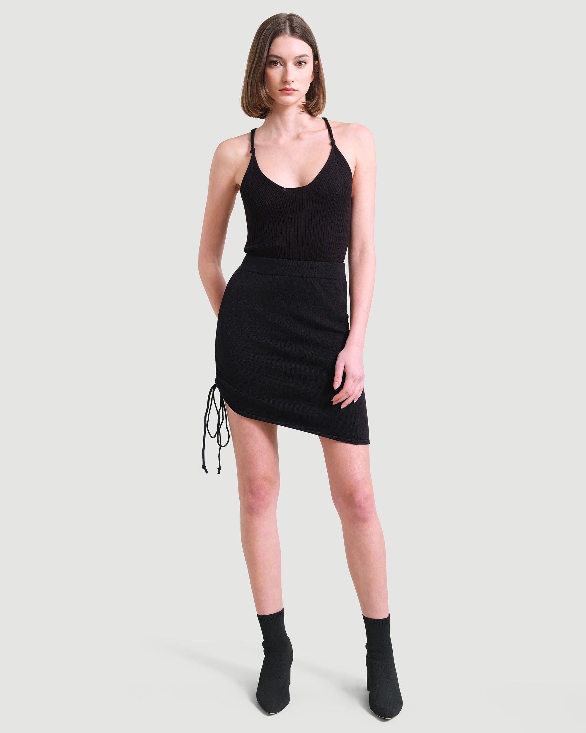 Taryn Ruched Mini Skirt Product Image
