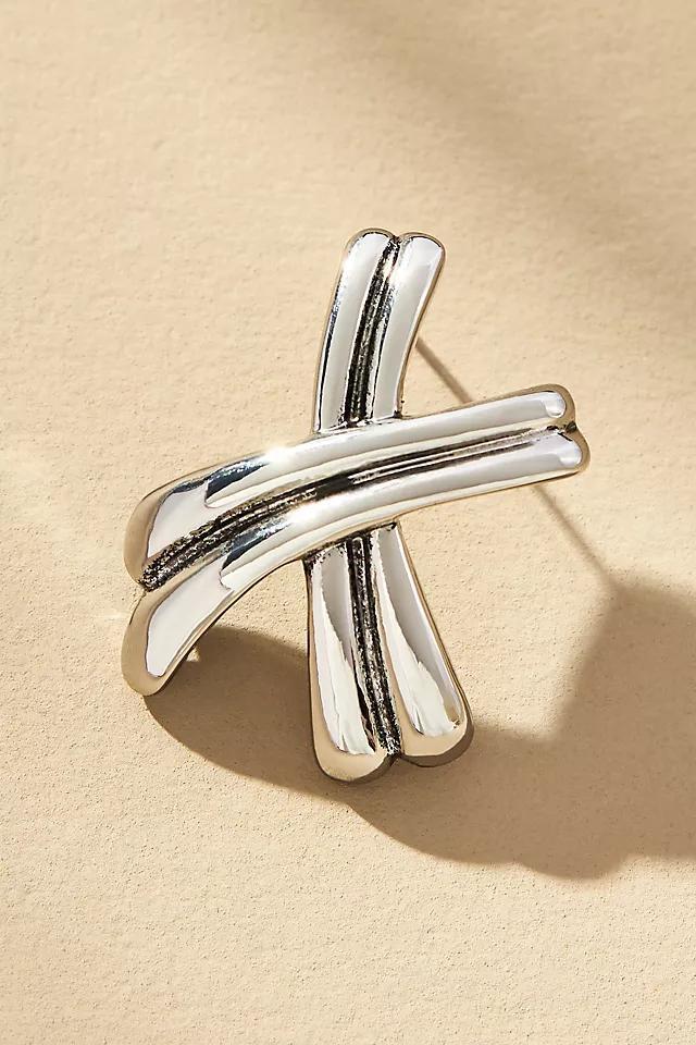 Crisscross Post Earrings Product Image