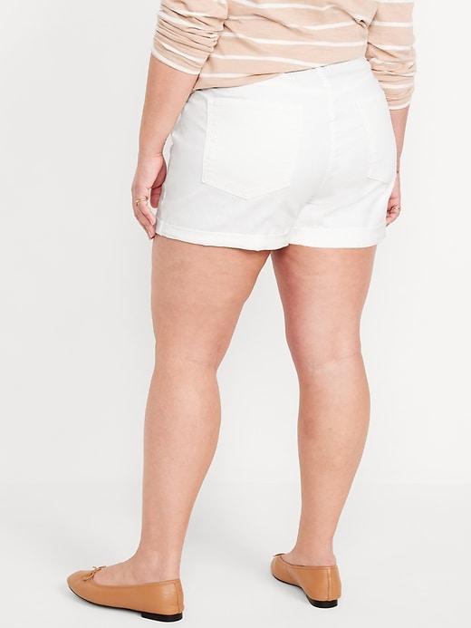 High-Waisted Wow Jean Shorts -- 3-inch inseam Product Image