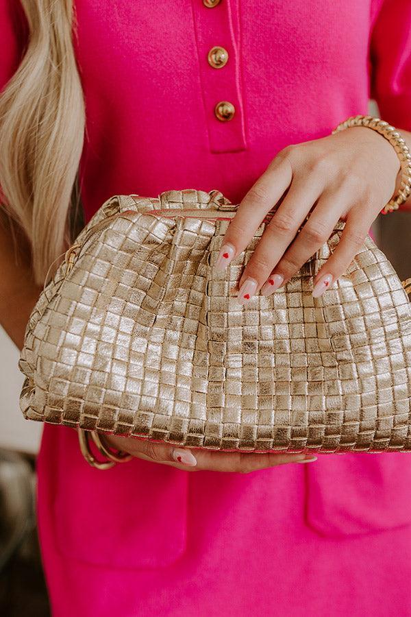 Gala Glam Woven Metallic Purse Product Image