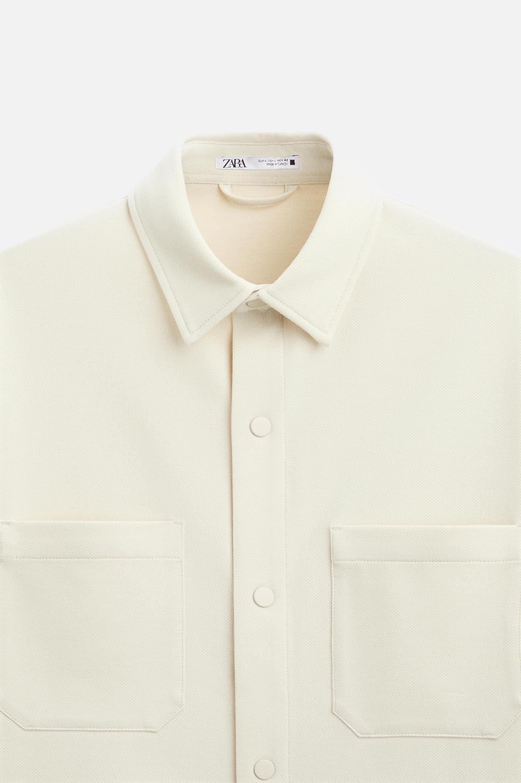 TEXTURED STRETCH OVERSHIRT Product Image