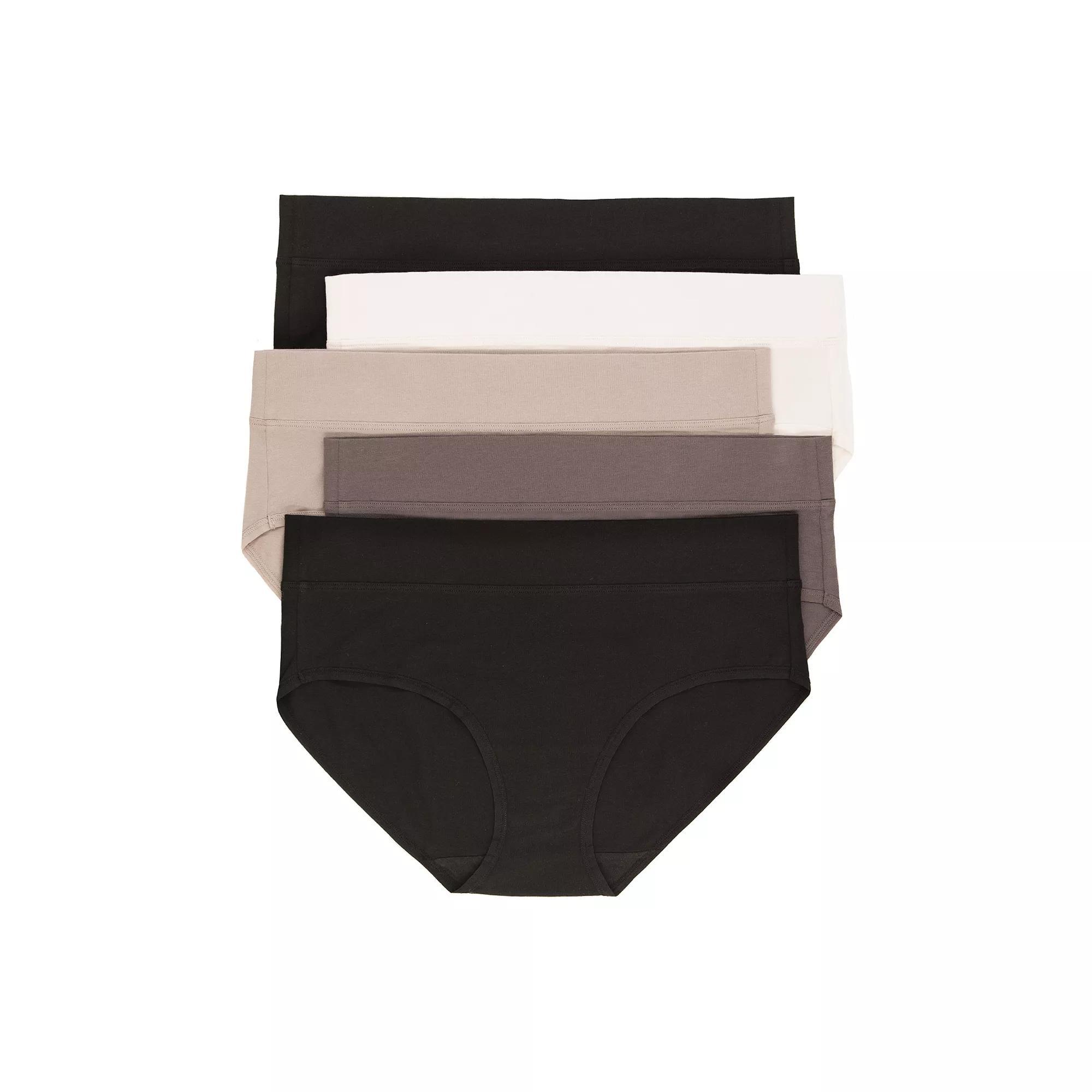 Women's Jezebel Pima Cotton Hipster Panty 4831P5 5-Pack, Size: Medium, Classics Product Image
