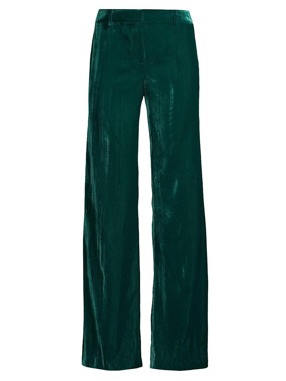 Womens Tyson Crinkled Velvet Pants Size 0 Product Image