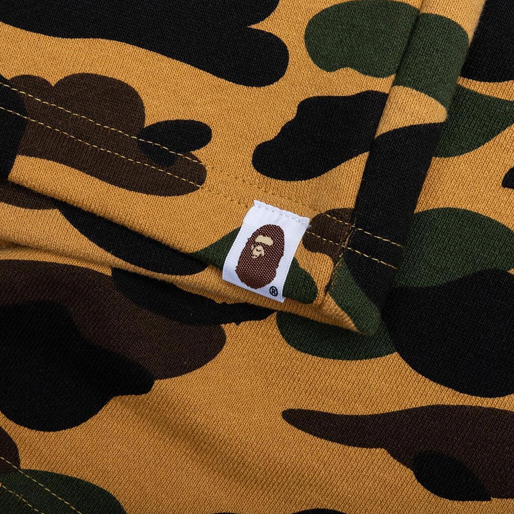 1ST Camo Shark Regular Fit Sweat Shorts - Yellow Male Product Image