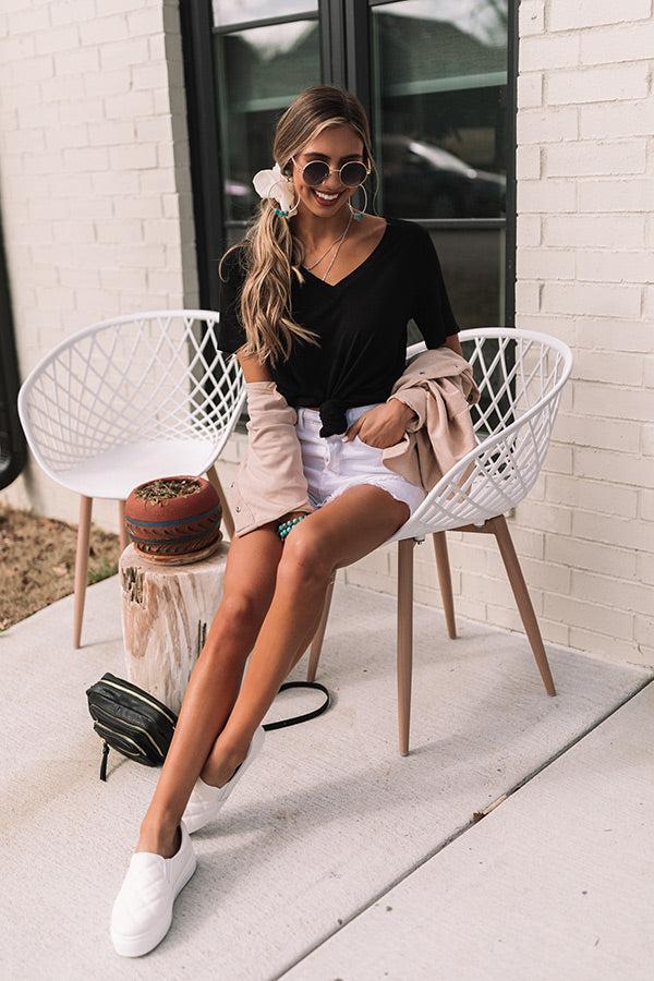 Coastal Chic Shift Tee In Black Product Image
