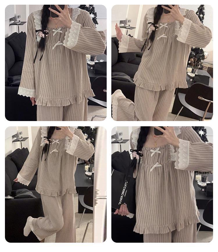 Striped Pajama Set Product Image