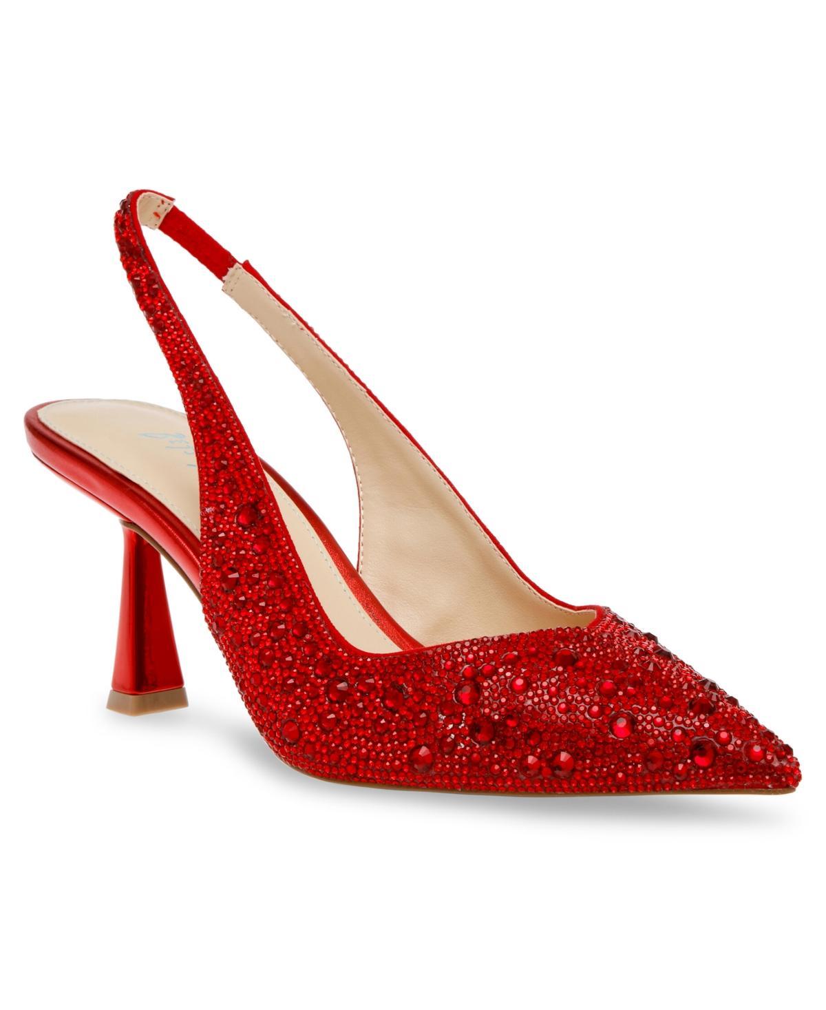 Blue by Betsey Johnson Clark Rhinestone Slingback Pumps Product Image