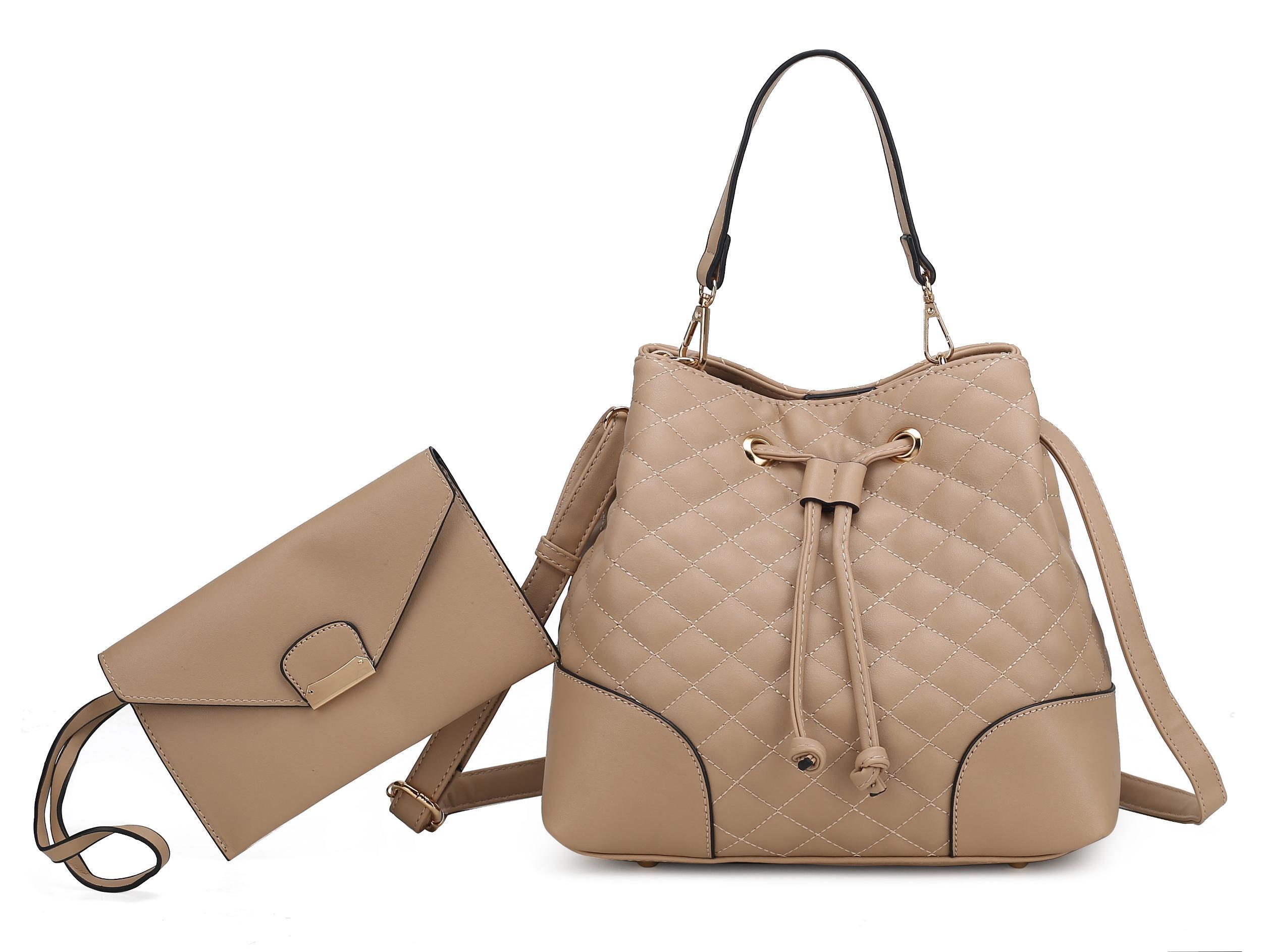 MKF Collection Women's Wendy 2 Pcs Bucket Bag With Wristlet Female Product Image