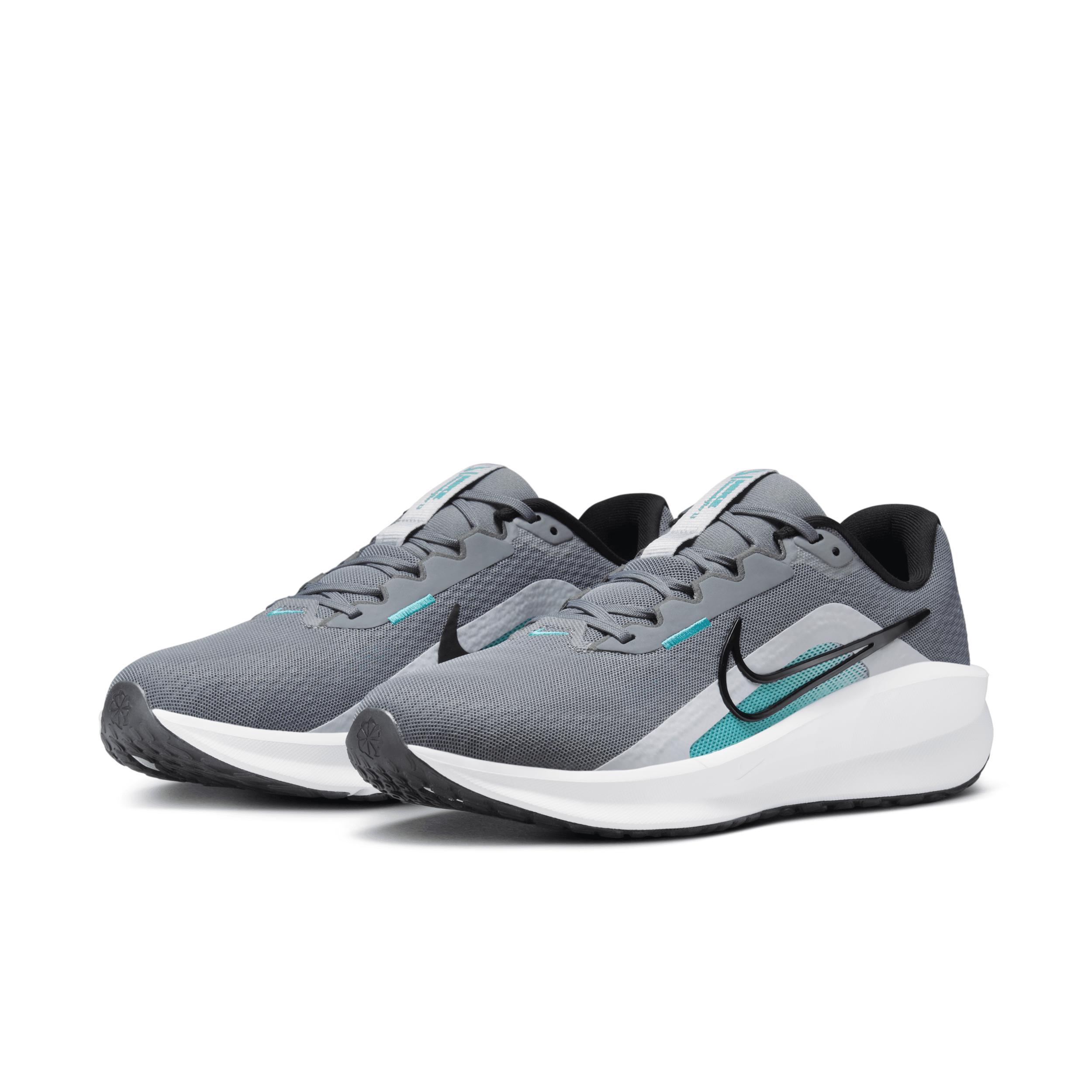 Nike Downshifter 13 Men's Road Running Shoes, Size: 11, Gray Black Cactus Product Image