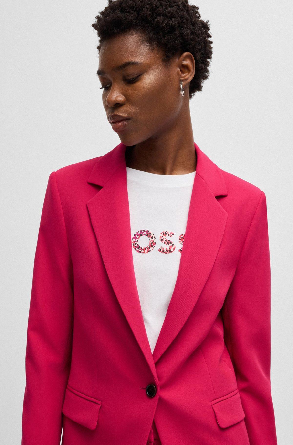Fitted blazer in stretch fabric Product Image