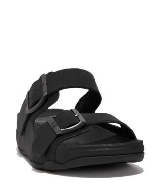 FitFlop Mens Gogh Moc Buckle Leather Slides Product Image