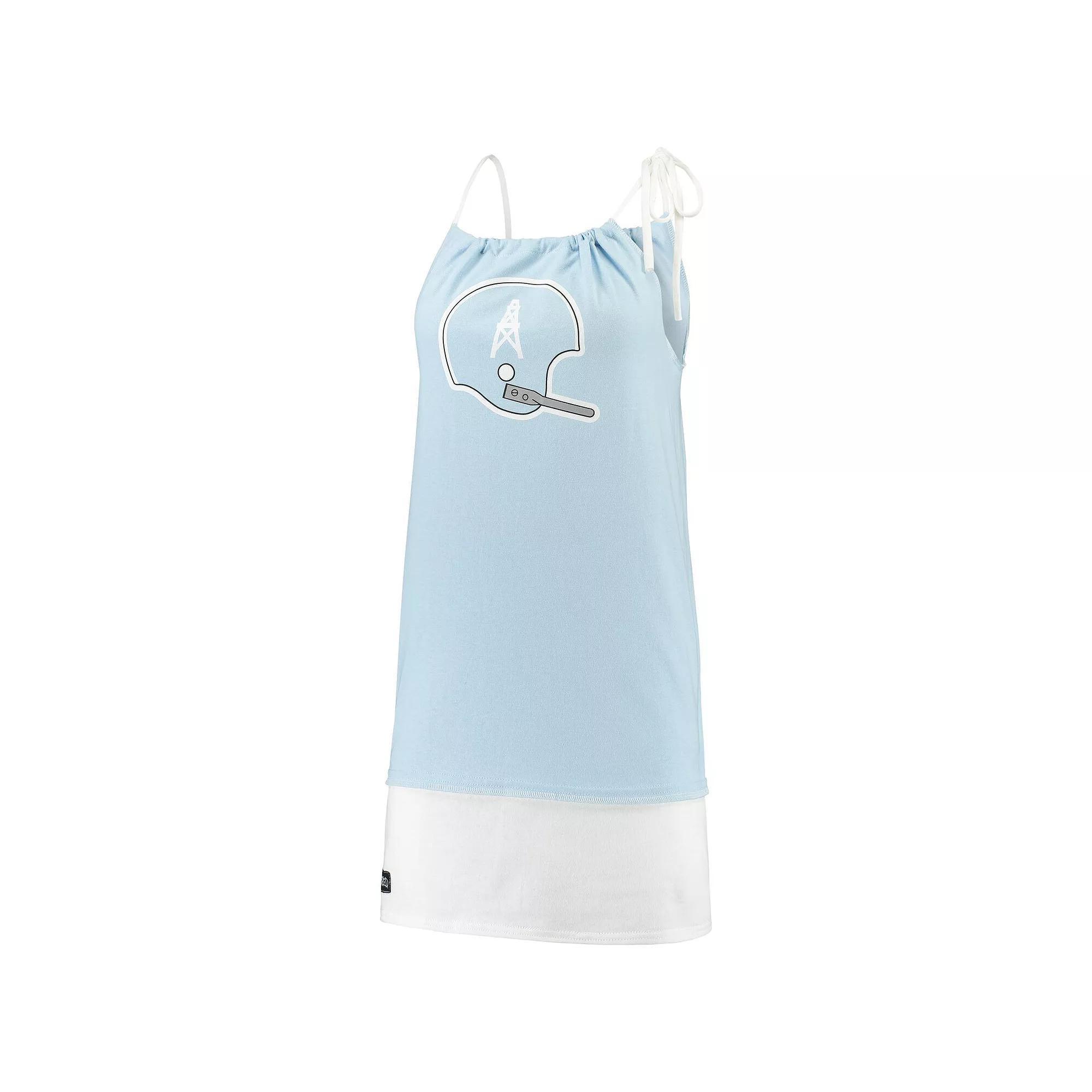 Women's Refried Tees Light Blue Tennessee Titans Vintage Tank Top Dress, Size: Medium Product Image