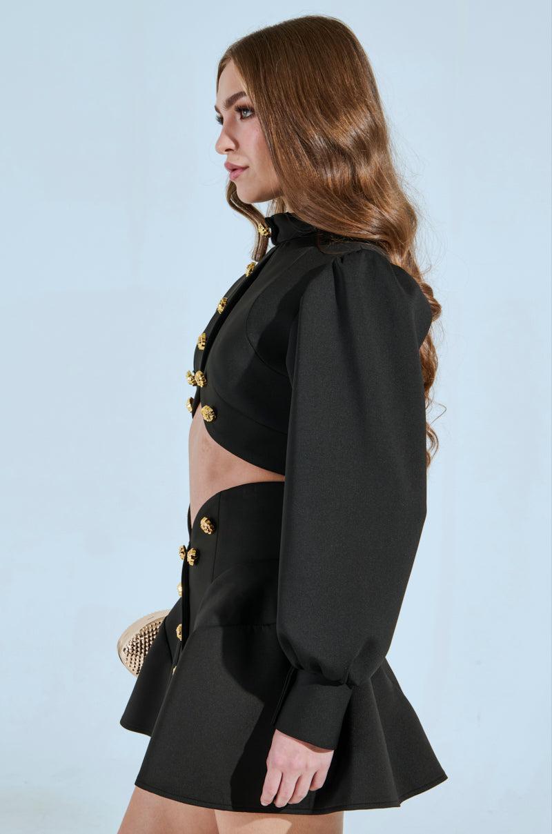 THINK ABOUT ME BLOUSE IN BLACK Product Image