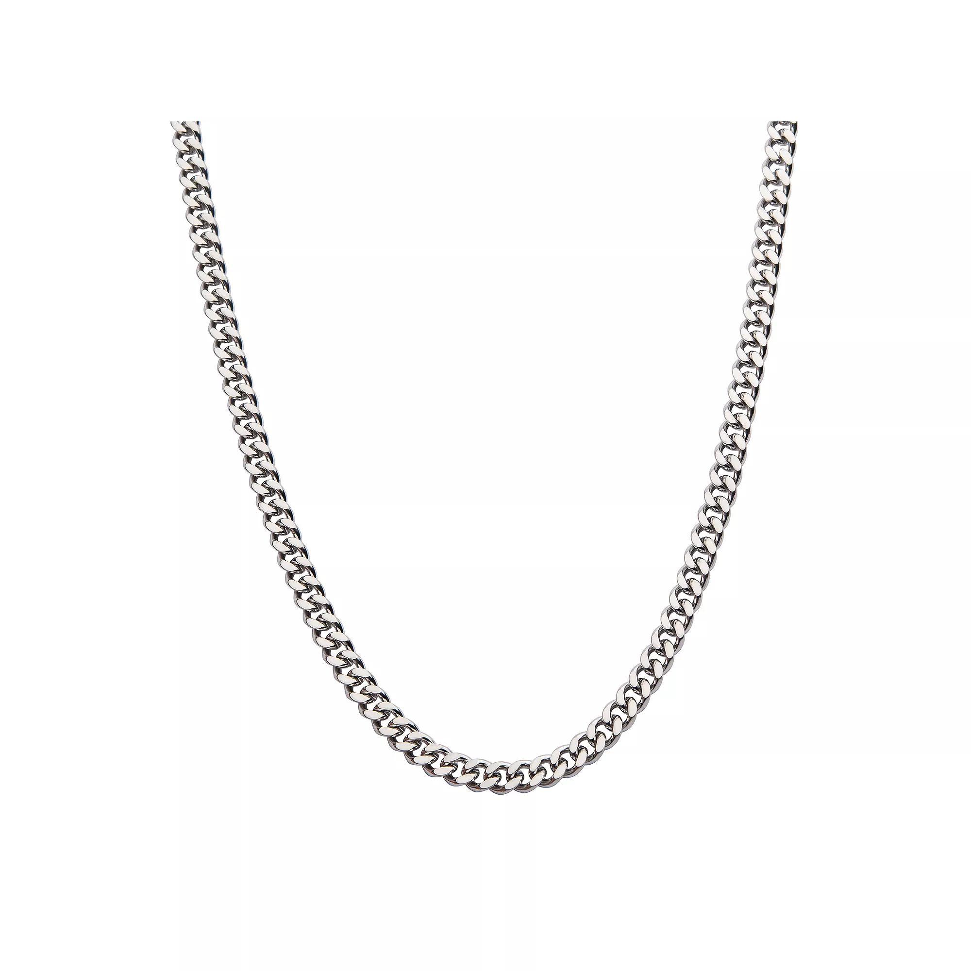 18k Gold Over Stainless Steel 6 mm Curb Chain Necklace, Men's, Size: 20", Gold Tone 6mm Product Image